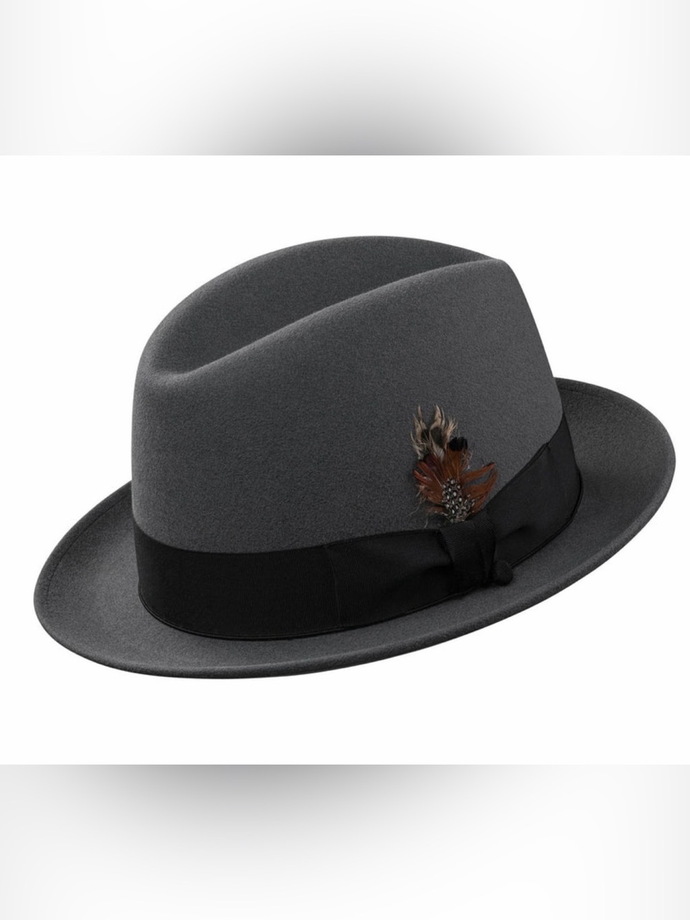 Selentino Rose Classic Fur Felt Hat 2- inch Brim Size: S